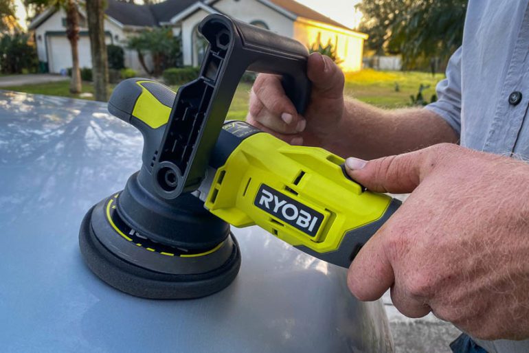 Ryobi V One Variable Speed Cordless Dual Action Polisher Pbf