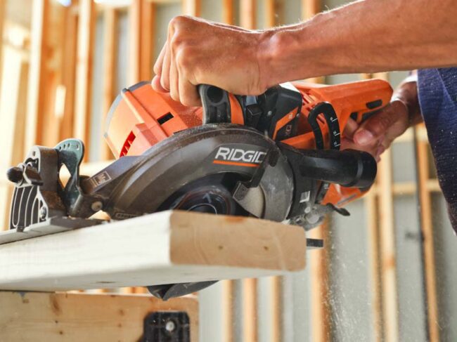 Ridgid V Cordless Rear Handle Circular Saw Review Ptr