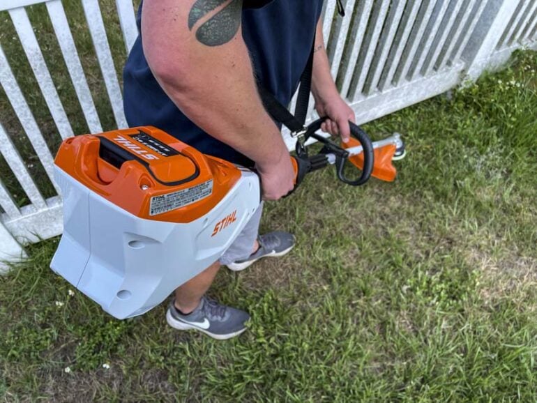 Stihl Fsa R Battery Powered String Trimmer Review Ptr