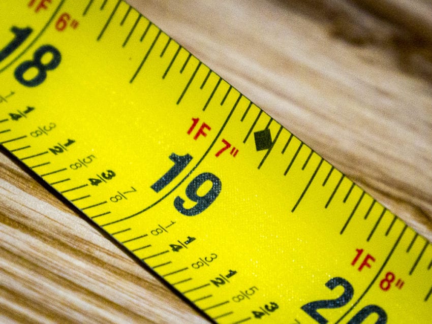 tape measure with all markings