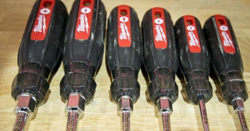 Milwaukee 48-22-2885 5 Piece Cushion Grip Screwdriver Set