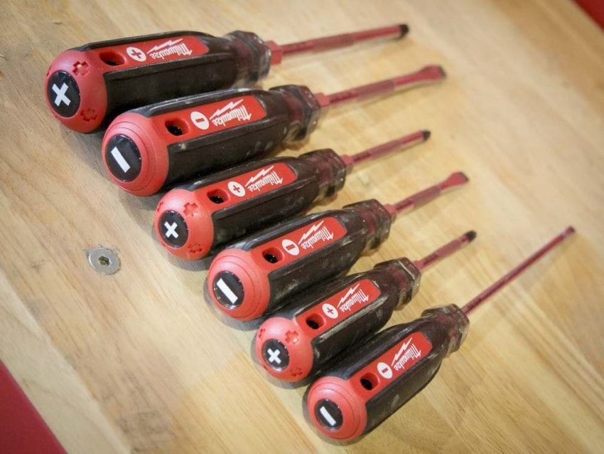 Milwaukee 48-22-2885 5 Piece Cushion Grip Screwdriver Set