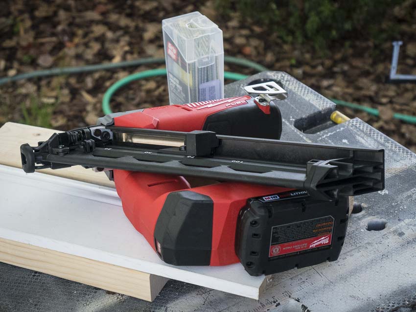 Milwaukee 15 gauge finish deals nailer nails