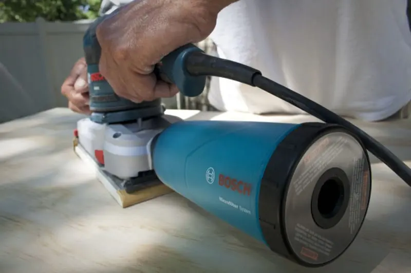 Bosch orbital sander dust collector