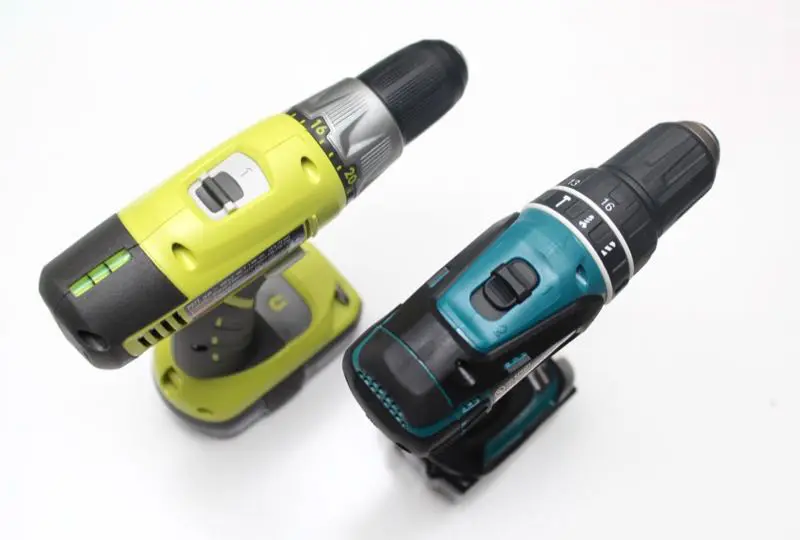 Makita and Ryobi drills top