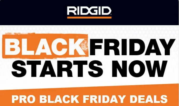 Ridgid Black Friday