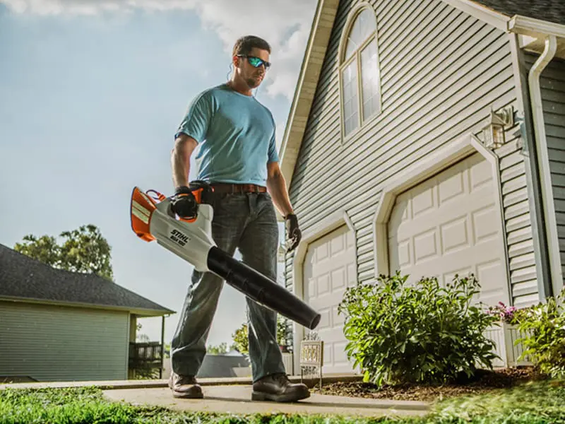 Stihl BGA 100 Cordless Handheld Blower application