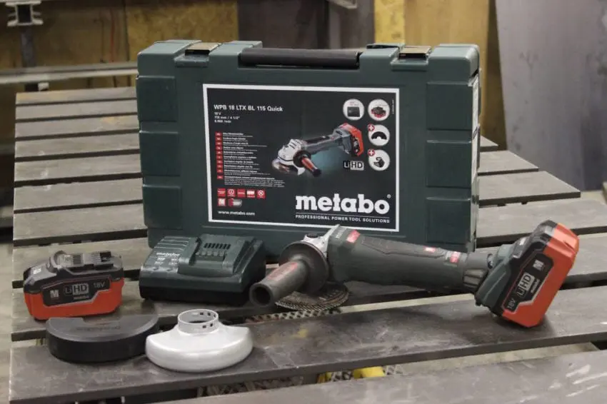 Metabo WPB 18 LTX angle grinder LiHD battery