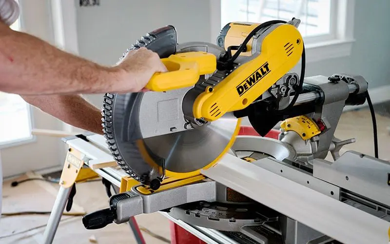 Dewalt DWS709 Miter Saw In Action