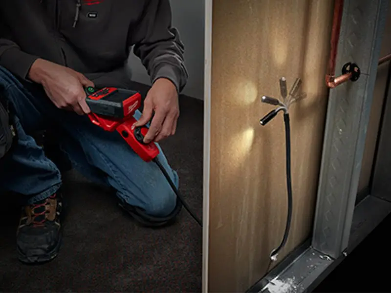 Milwaukee M12 M-Spector Flex System with flexible inspection camera