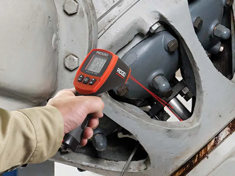 Ridgid micro IR-200 Non-Contact Infrared Thermometer application