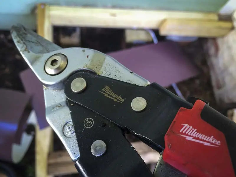 milwaukee straight cutting aviation snips angled