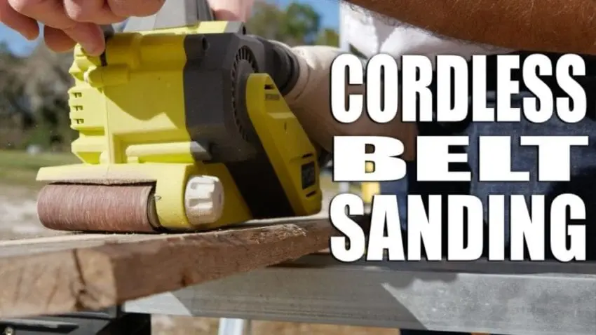 Ryobi Cordless Belt Sander Video Review