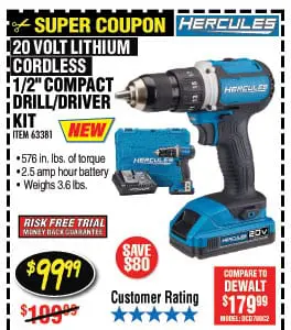 Harbor freight cordless drill review sale