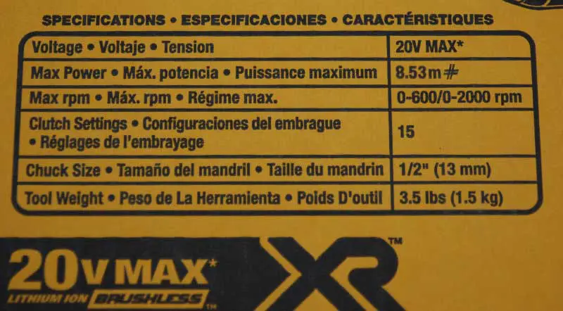 DeWalt drops units watts out for meter pounds