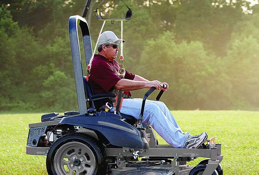 OSHA Mandates Fall Harness Protection for ZT mowers