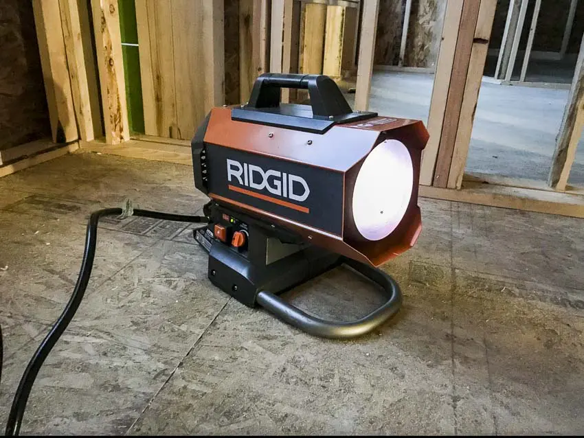 Ridgid 18V Cordless Propane Heater Review R860424B PTR