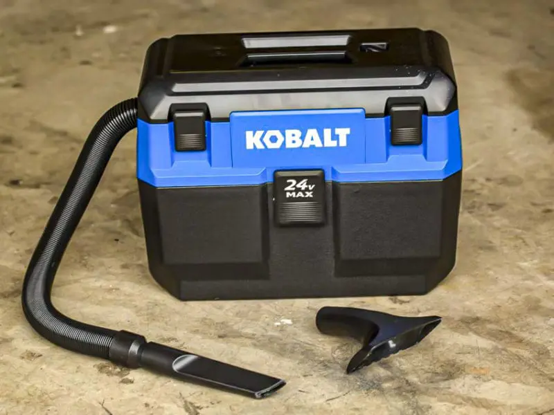 Kobalt 24V Max 3 Gallon Shop Vacuum Review KMDV 0124B 03 PTR