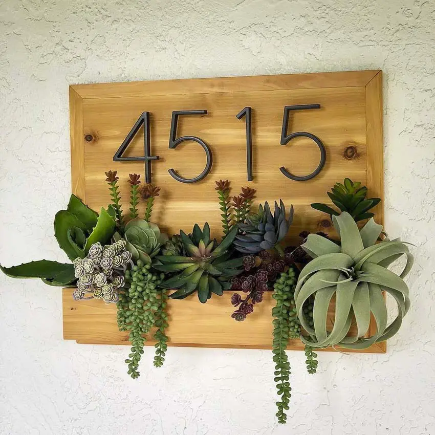 How to Build a DIY Wood Address Planter