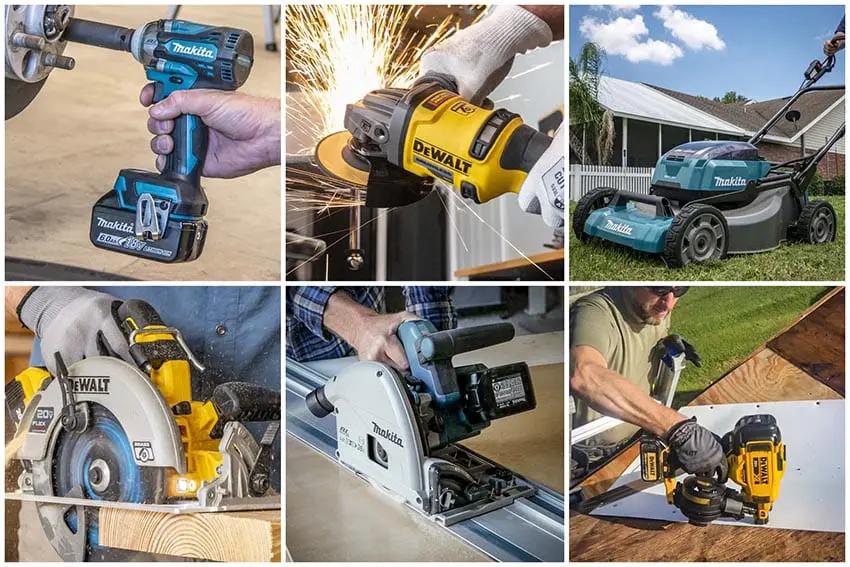 Dewalt 20v vs makita 18v sale