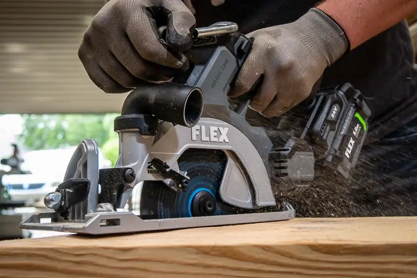 FLEX 24V 6 1 2 Inch Inline Circular Saw Review FX2131A 1C PTR