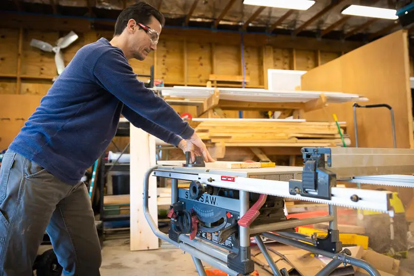 Clint Using a Table Saw