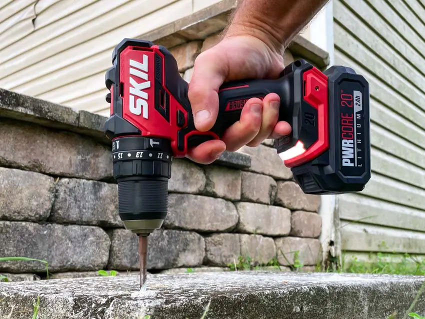 Skil pwrcore brushless 20v power drill driver with battery and charger sale