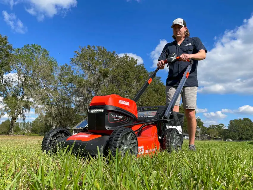 Self propelled electric lawn mower reviews sale