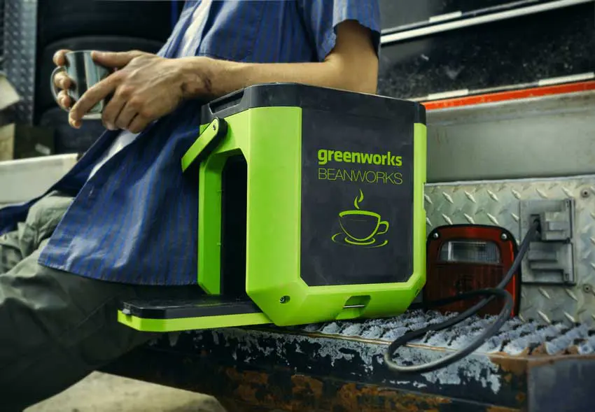 Greenworks Beanworks 60V coffee maker