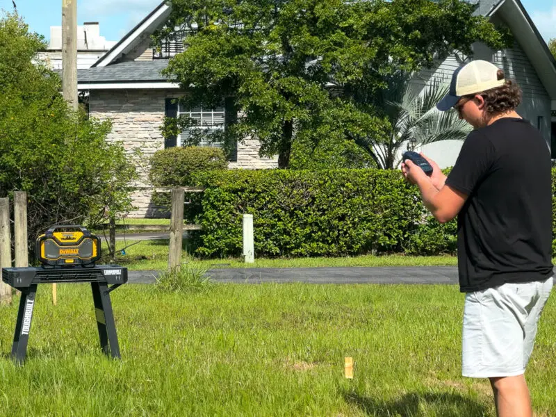 DeWalt 20V Jobsite Radio SPL testing