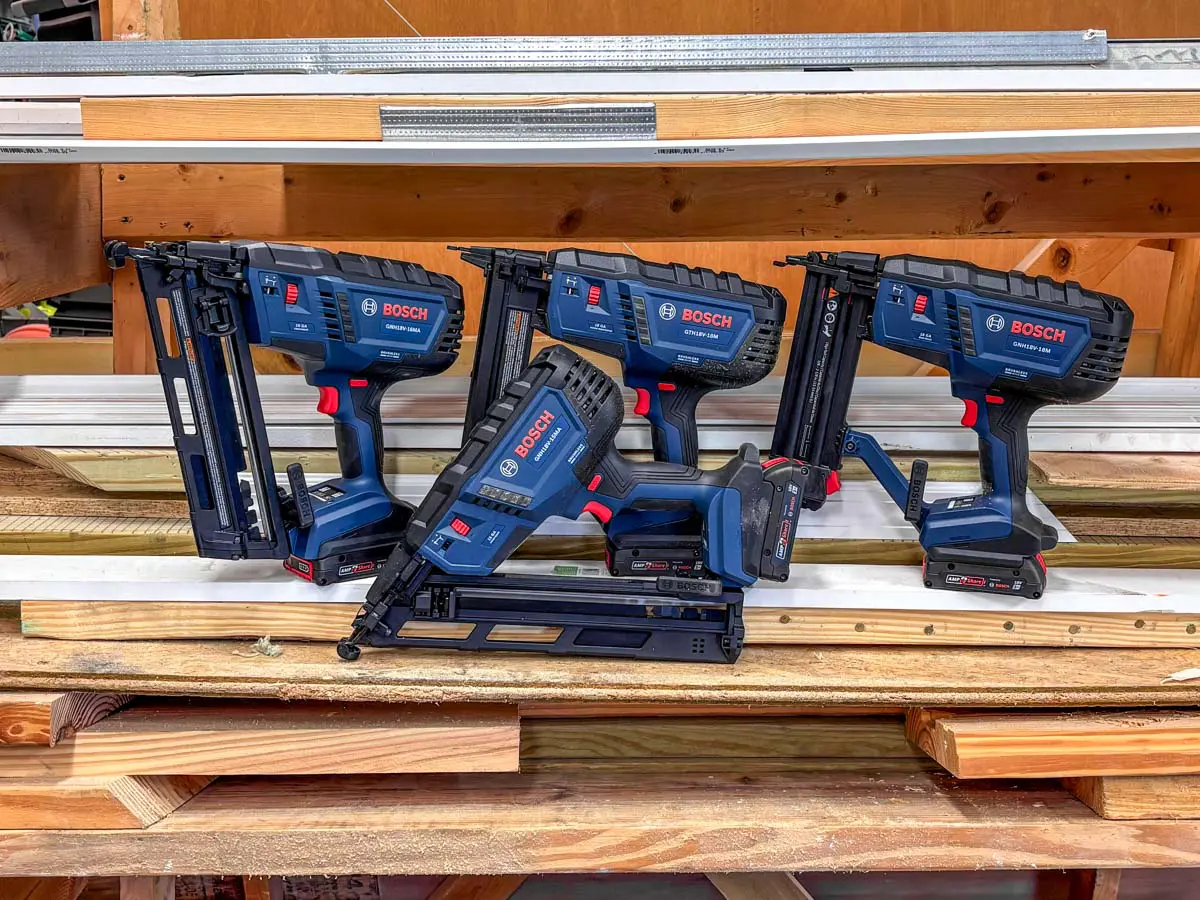 Bosch 18V Cordless Nailers and Staper