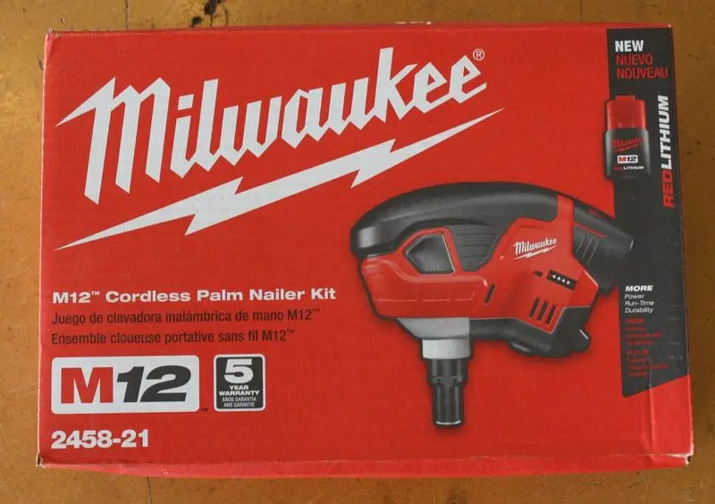 Milwaukee 2458-21 M12 Cordless Palm Nailer Review