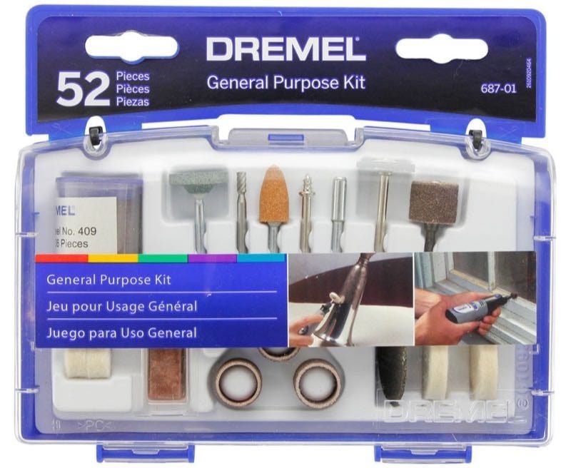 Handmade tools used as Dremel attachments.