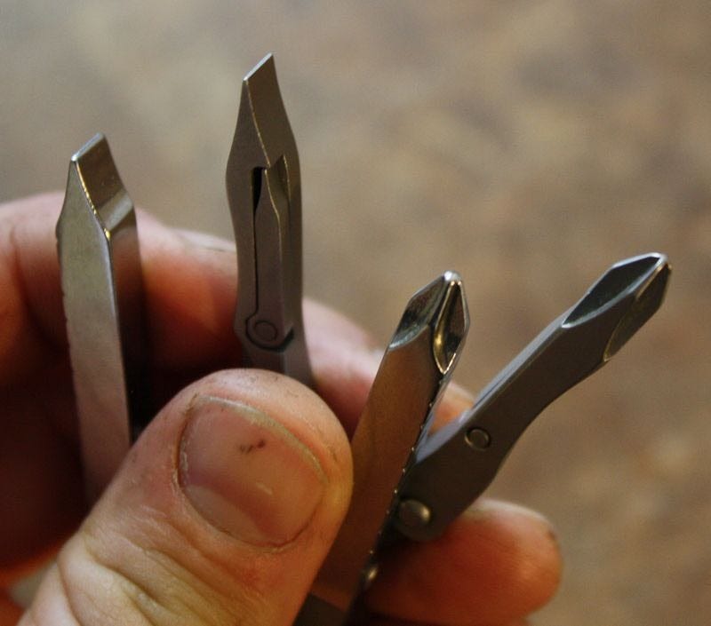 small multi-tools with Phillips and flat head screwdrivers
