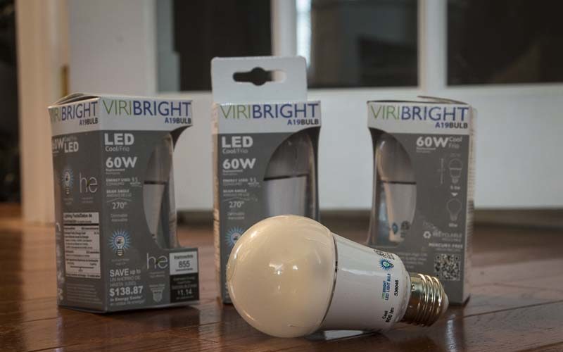 Viribright LED light bulbs