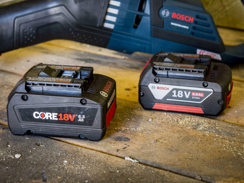 Image of Bosch CORE18V batteries