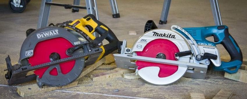 DeWalt FlexVolt Framing Saw Vs Makita Rear-Handle Saw