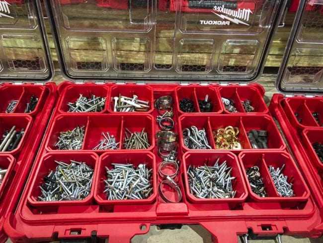 Organizing Screws and Nails Using Milwaukee Packout | PTR