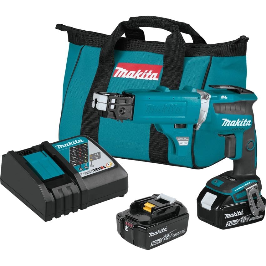 Makita Cordless 18V Drywall Screwdriver with Collated Autofeed Magazine