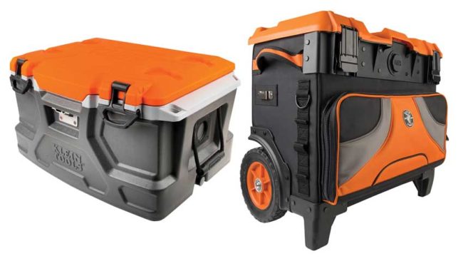 Klein Tradesman Pro Rolling Tool Bag And 48-Quart Tough Box Cooler