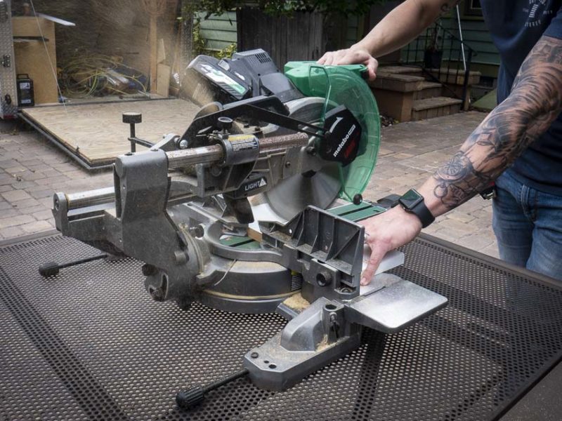 10 Inch Compound Miter Saw Metabo HPT C10FCGS