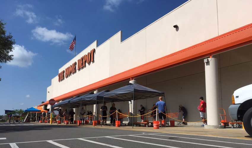 home depot social distancing