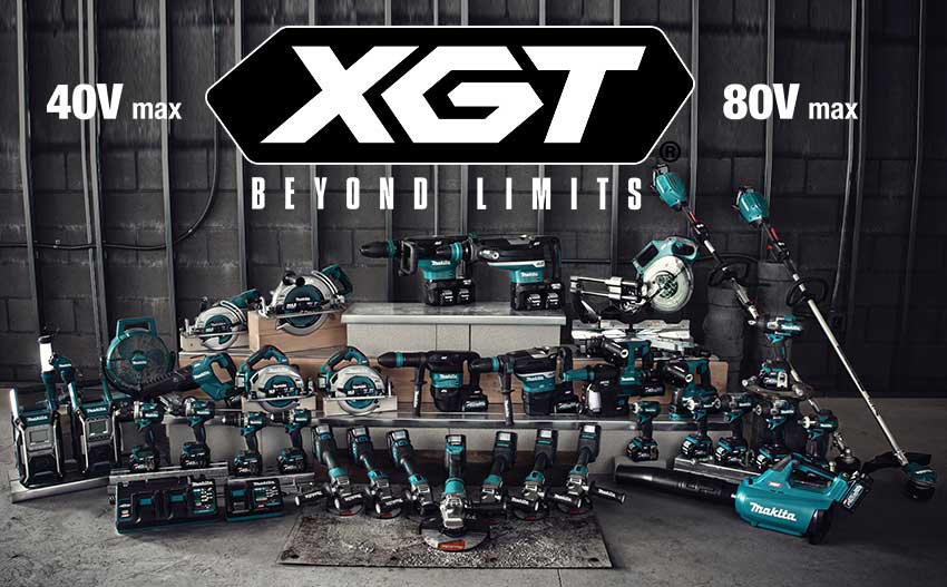 Makita 40V  80V max XGT®: Beyond Limits - A New System of