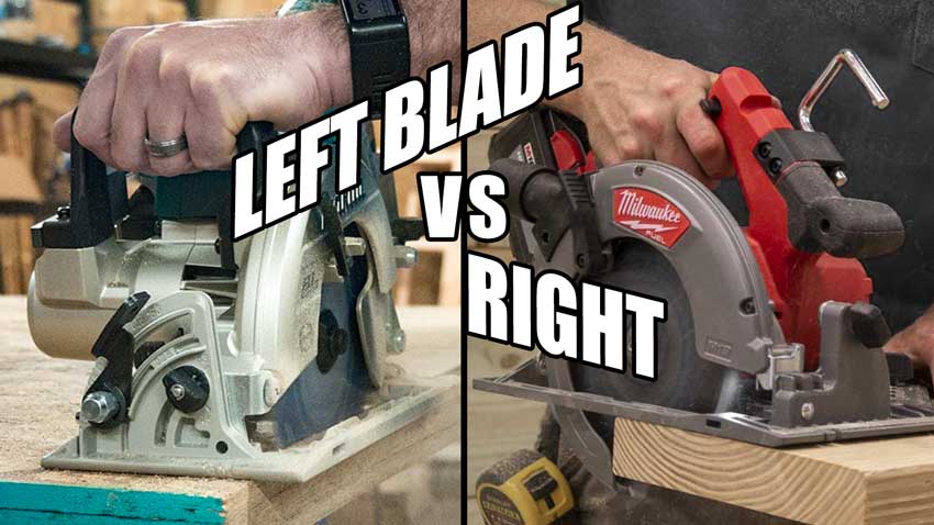 why are most cordless circular saws left handed?