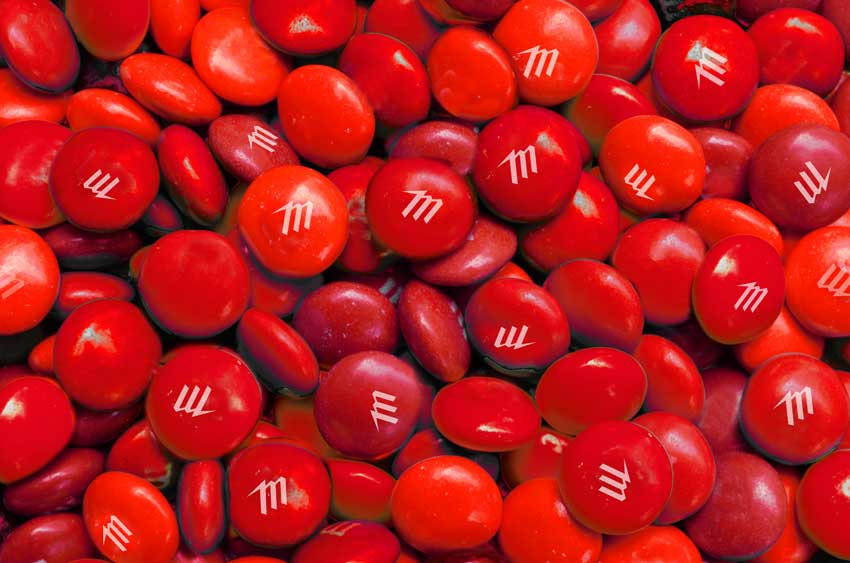 Solid Color Red M&Ms
