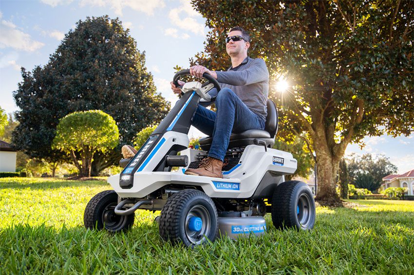 HART Battery-Powered 30-Inch Riding Lawn Mower Review - PTR