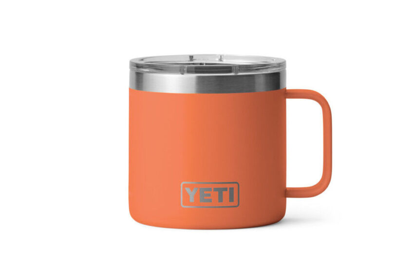 Yeti is offering 20% off 14-ounce Rambler mug and free drinkware