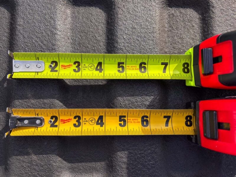 Milwaukee Stud Tape Measure Blade Comparison