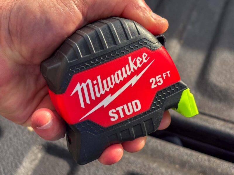 Milwaukee Stud Tape Measure in Hand