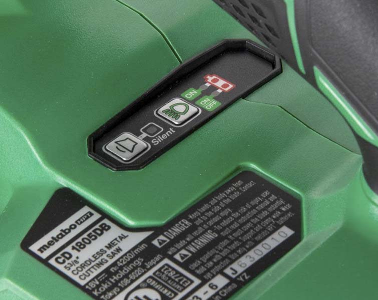 metabo CD1805DB silent mode feature